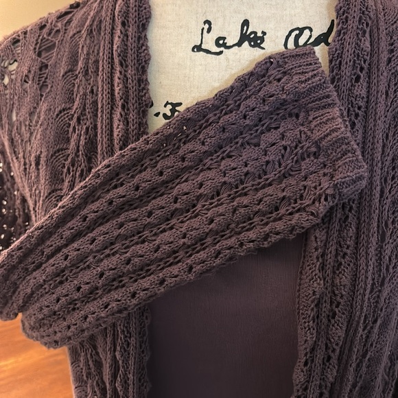 CAbi Crochet Sweater & Tank top set PURPLE M MEDIUM Like New $25 for set - Picture 3 of 9